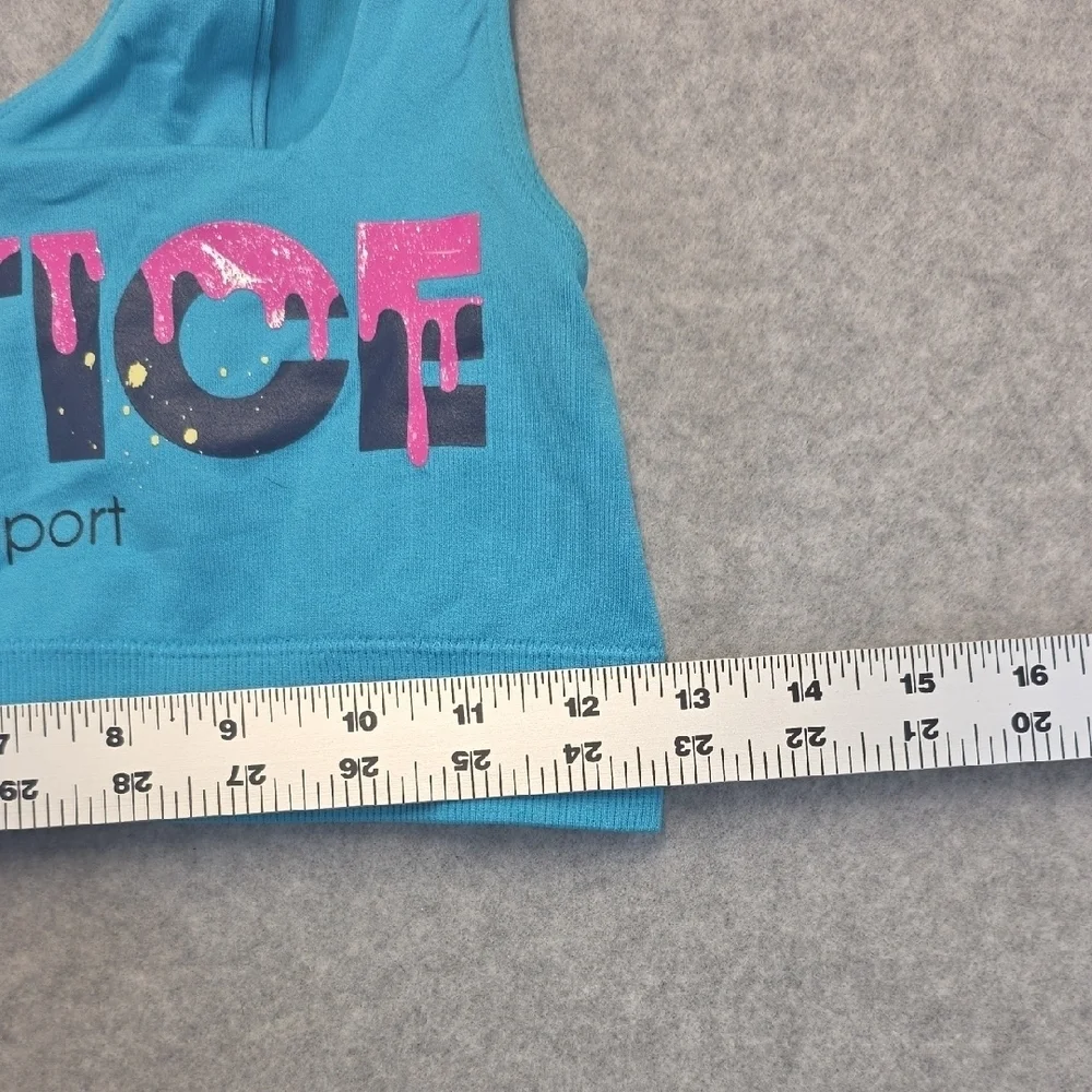 Justice Justice Sport Girls Blue Sports Bra Size 36
